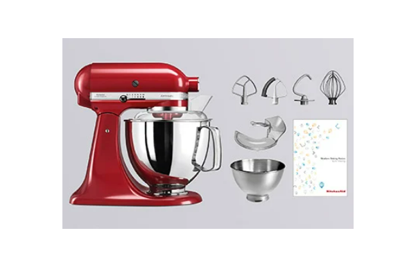 Fouet Original KitchenAid En Acier Inoxydable - Pour Robots De 4,3L à 4,8L - Compatible 5KSM45, 5KSM125, Etc.