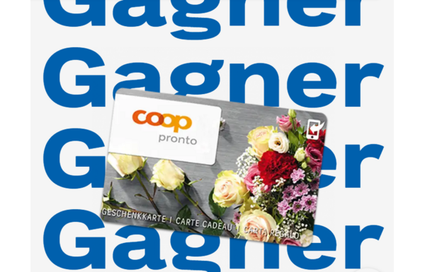 Gagnez l'un des 4 bons Coop Pronto d’une valeur de CHF 50.- chacun