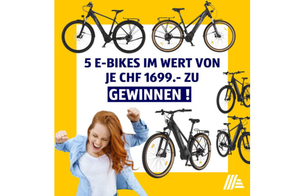 Gagnez l'un des 5 Bikes d'une valeur de CHF 1'699.- chacun