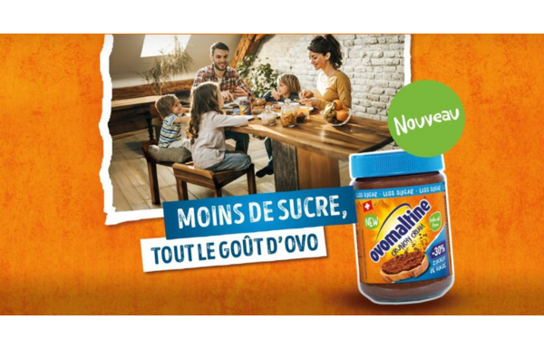 Gagnez un pot d'Ovomaltine Crunchy Cream Less Sugar