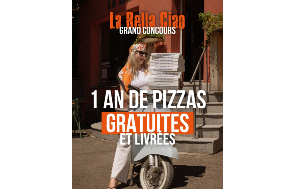 Gagnez 1 pizza par semaine pendant 1 an, avec la livraison offerte, Oui, 52 pizzas livrées gratuitement