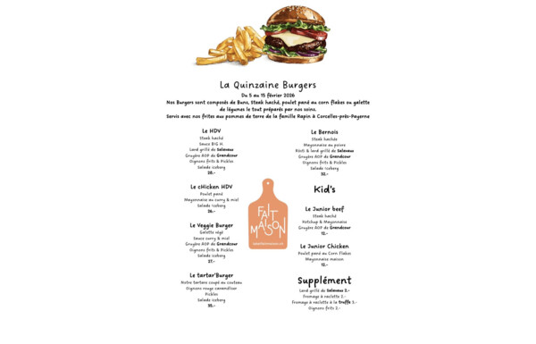 Gagnez un Burger de votre choix pour ce week-end