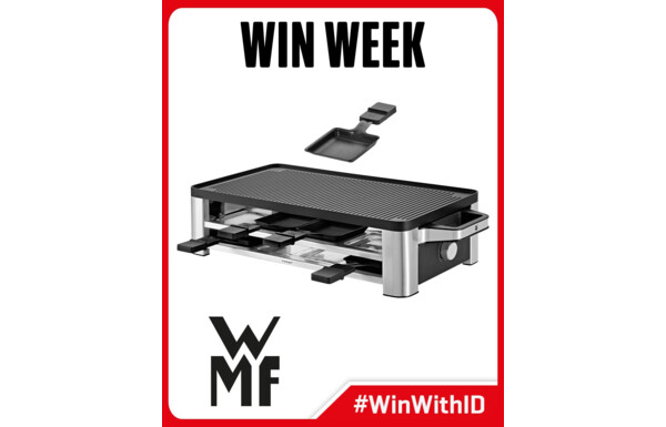 Gagnez l'un des 8 Raclette Grill Lono de WMF d'une valeur de CHF 99.95 chacun
