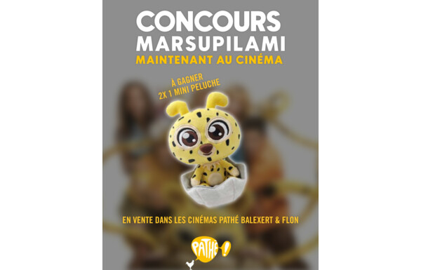 Gagnez une peluche bébé Marsupilami trop mignonne