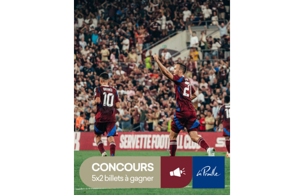 Gagnez 5x 2 places pour le nouveau match des GRENAT au Stade de Genève