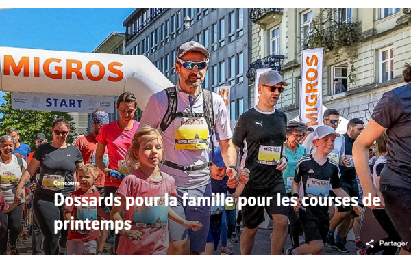 Gagnez des dossards pour 5 familles pour 5 courses