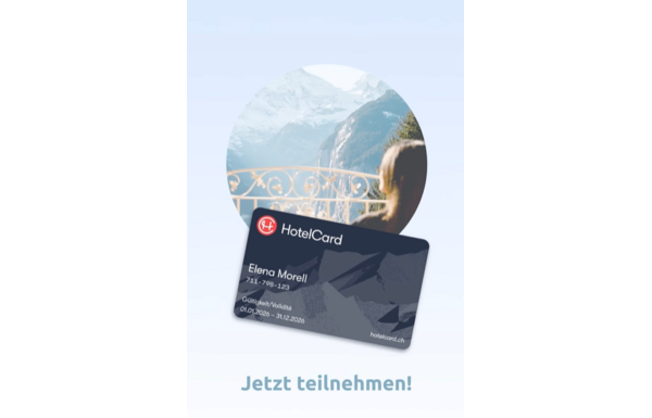 Gagnez une HotelCard d'une valeur de CHF 99 -