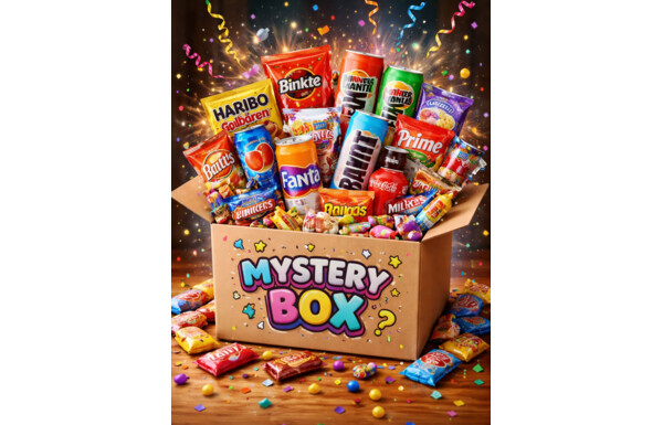 Gagnez une mystérieuse Box remplie de bonbons, de snacks et de boissons, d'une valeur de CHF 99.90