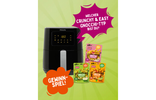 Gagnez une friteuse Airfryer de Philips et les nouveaux CRUNCHY & EASY GNOCCHI