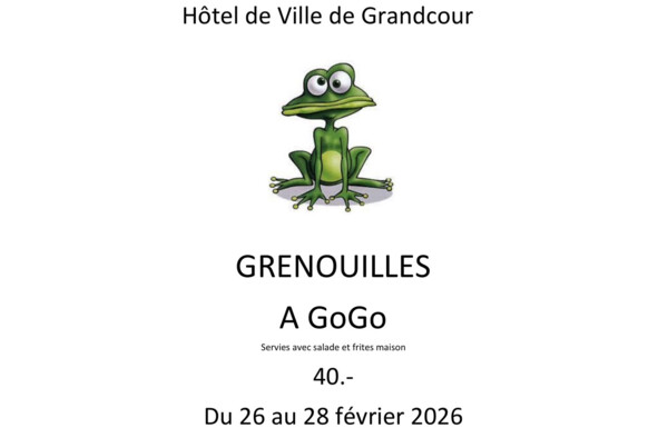 Gagnez une portion de grenouilles pour ce week-end