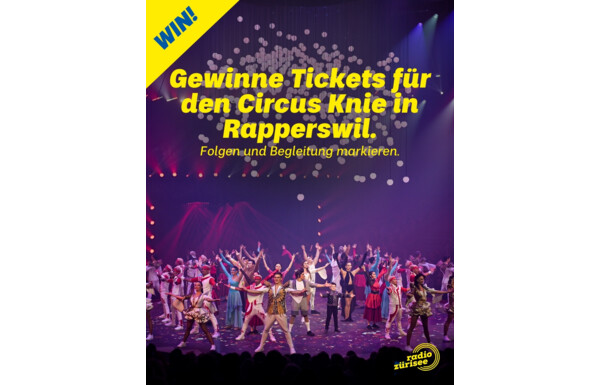 Gagnez des billets pour le spectacle Circus Knie le dimanche 15 mars 2026 à 10h30 à Rapperswil