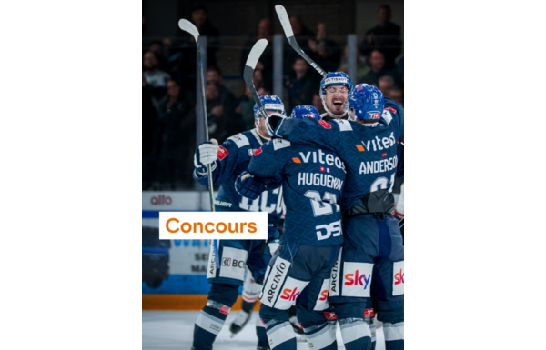 Gagnez un repas offert pour 2 personnes au restaurant de la patinoire, un moment unique en présence de deux joueurs du HC La Chaux-de-Fonds