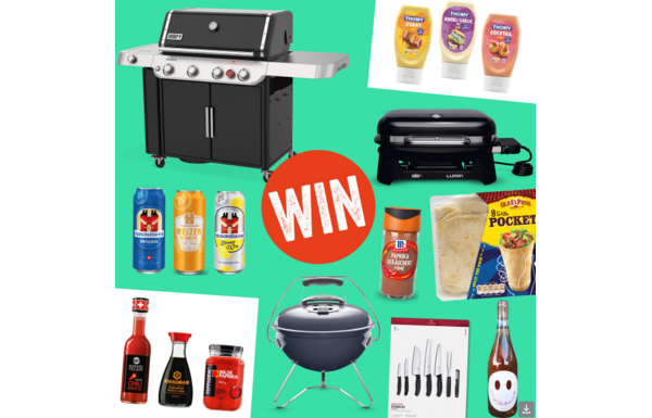 Gagnez l’un des 75 super prix, 1 Barbecue à gaz Genesis E-435W de Weber, 1 barbecue électrique Lumin noir de Weber et d'autres lots...