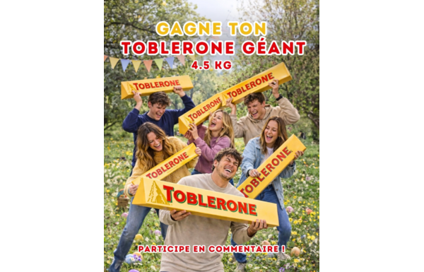 Gagnez un Toblerone de 4.5kg