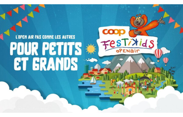 Gagnez 5x 4 billets pour le Coop FestiKids Dimanche 9 août 2026 à Neuchâtel
