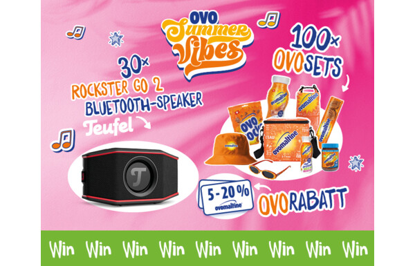 Gagnez l’une des 30 enceintes Bluetooth ROCKSTER GO 2 signées Teufel, l’un des 100 packs d’été Ovo ou un bon de réduction