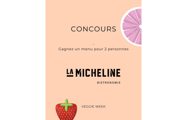 Gagnez 2 menus Veggie week, accompagnés d’un verre de vin par personne, et des cafés au restaurant La Micheline à Genève