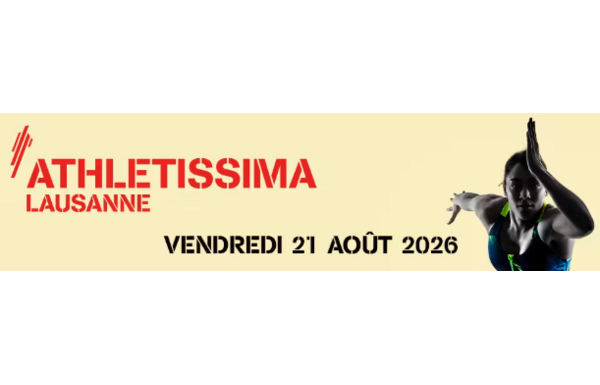 Gagnez vos billets pour la 51e édition d'Athletissima qui aura lieu le 22 août 2026 au Stade Olympique de la Pontaise à Lausanne