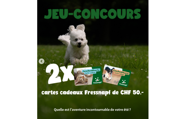 Gagnez l'un des 2 bons d'achat de CHF 50.- chacun