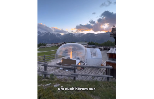 Gagnez un bon d'achat d'une valeur de CHF 350.- pour une nuitée dans une suite Bubble Adventurly