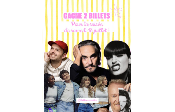 Gagnez 2 places pour le Festival Sion sous les étoiles, soirée du samedi 18 juillet