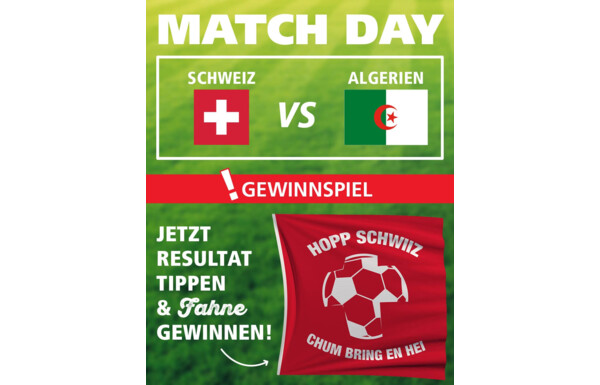 Gagnez un drapeau Hopp Schwiiz!