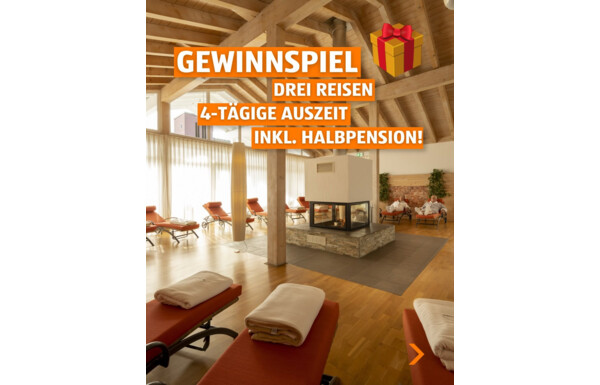 Gagnez une escapade bien-être pour deux personnes (2 à 7 nuitées) – en Suisse, en Allemagne ou en Autriche !