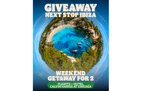 Gagnez un voyage de 3 jours pour deux, avec vols, hôtel et 2 billets pour voir Calvin Harris à Ushuaïa